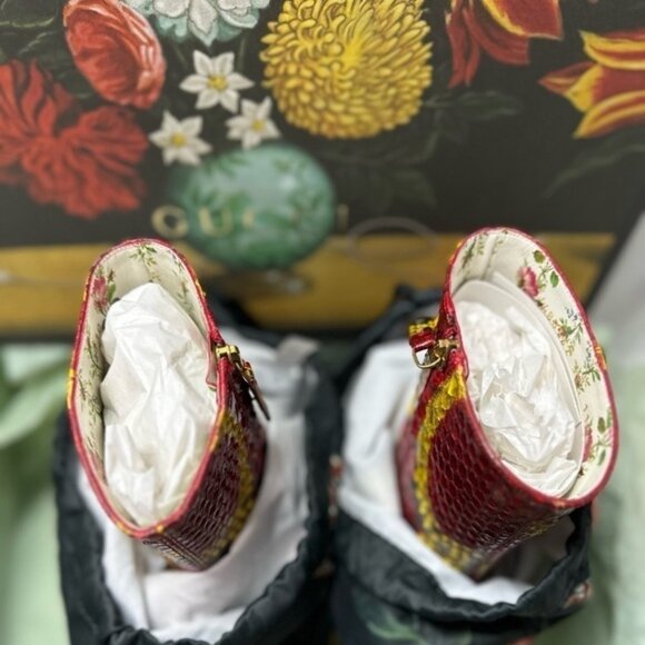 🔥 NWT Gucci Women's Python Platform Ankle Boots 🔥 - Picture 10 of 12